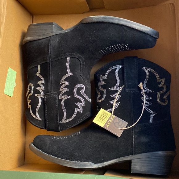 Roper Womens Dusty Black Cowboy Western Boots Size 7.5 Medium (B M) (3587231) - Picture 6 of 13